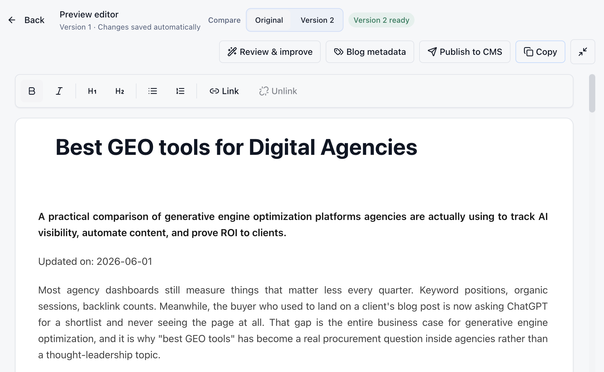 Create content AI can cite
